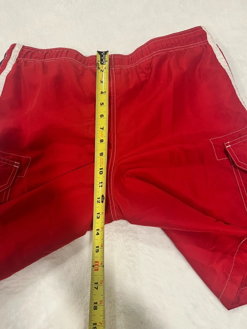 Sonoma Life + Style Men’s Red Cargo Swim Trunks - Size Small